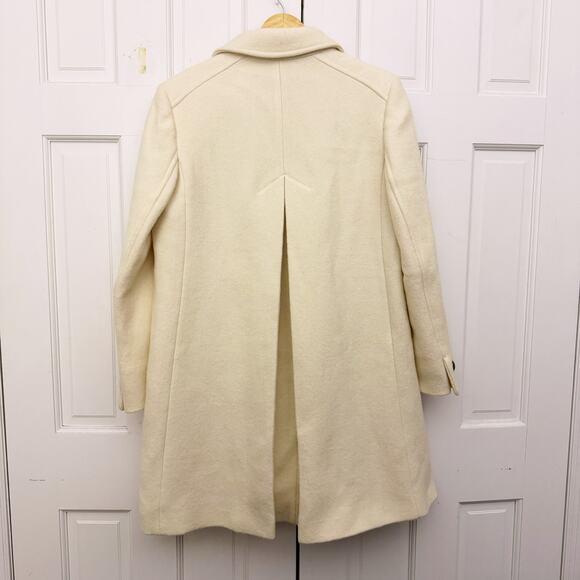 ME+EM Wool-Blend Military A-Line Coat in Natural (Size US 8) - Picture 13 of 14